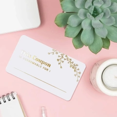 Personalized design high quality custom printing gift coupon for gift certificates vouchers emplolyee appreciation gift