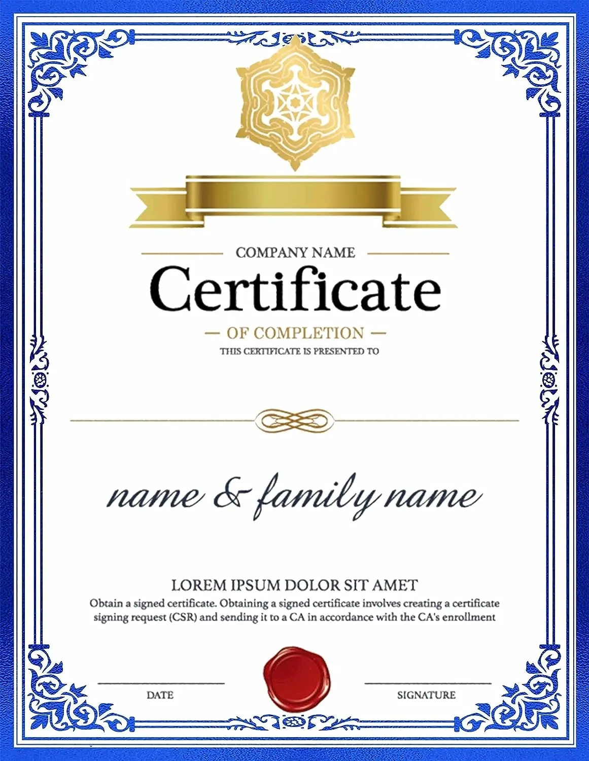 Free Custom Security Collection Security Diploma Degree Certificate Printing Paper