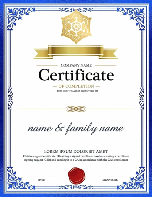 Free Custom Security Collection Security Diploma Degree Certificate Printing Paper