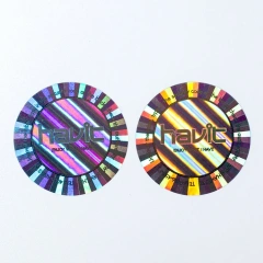 Anti-UV Waterproof Rainbow Silver Laser 3D Holographic Reflection Glitter Sticker Die Cut Label Logo Custom Holographic Sticker