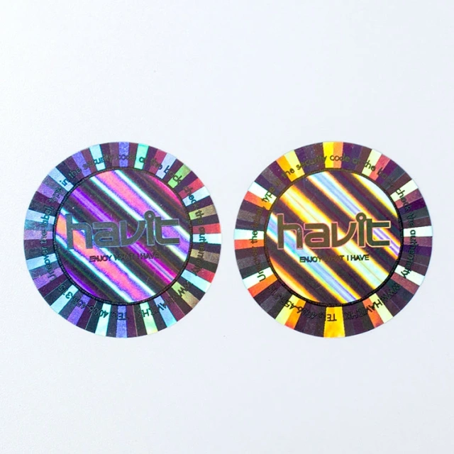 Anti-UV Waterproof Rainbow Silver Laser 3D Holographic Reflection Glitter Sticker Die Cut Label Logo Custom Holographic Sticker