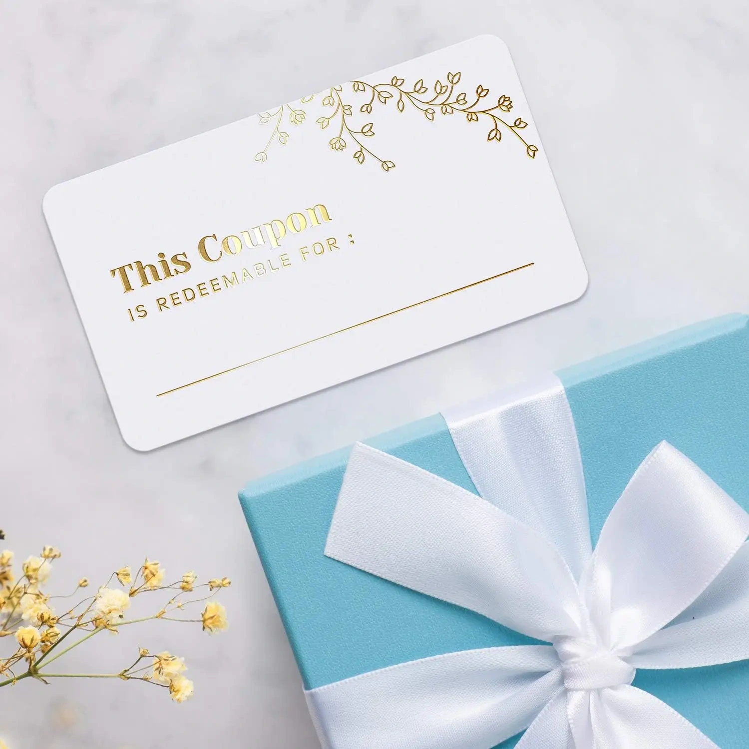 Personalized design high quality custom printing gift coupon for gift certificates vouchers emplolyee appreciation gift