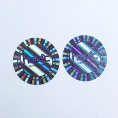 Anti-UV Waterproof Rainbow Silver Laser 3D Holographic Reflection Glitter Sticker Die Cut Label Logo Custom Holographic Sticker