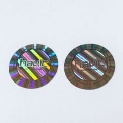 Anti-UV Waterproof Rainbow Silver Laser 3D Holographic Reflection Glitter Sticker Die Cut Label Logo Custom Holographic Sticker