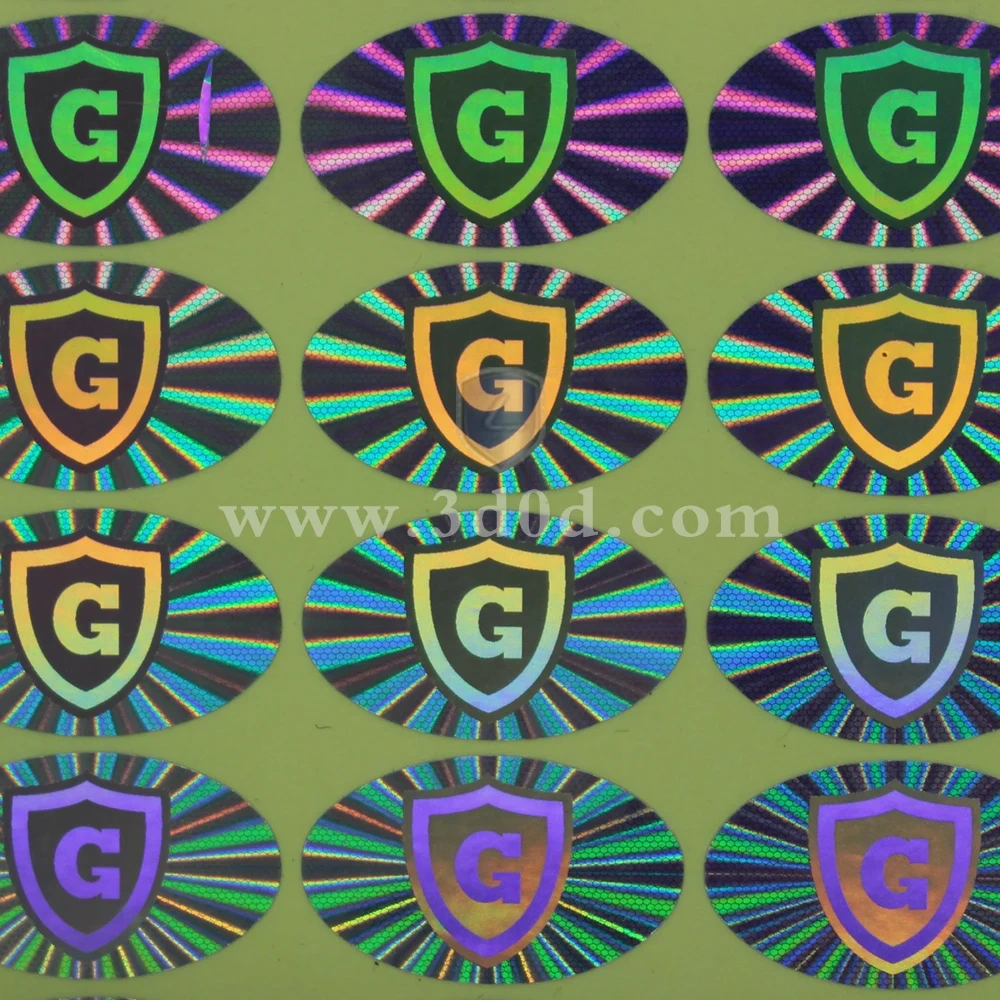 Holographic sticker roll label hot stamping aluminum foil label sticker high quality sticker holographic