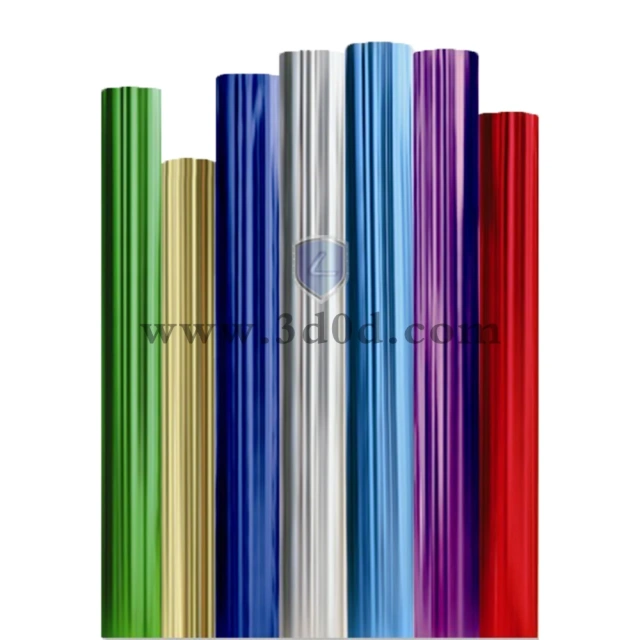 Hot selling custom size blue metal foil hot stamping paper and OPP film