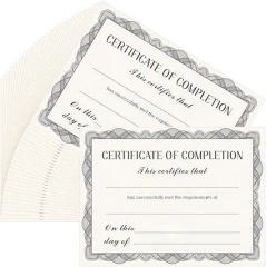 Vocational 2024 diplomat certificate with hologram watermark Certificate of Completion Award Certificates Diploma for education