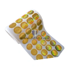 Holographic sticker roll label hot stamping aluminum foil label sticker high quality sticker holographic
