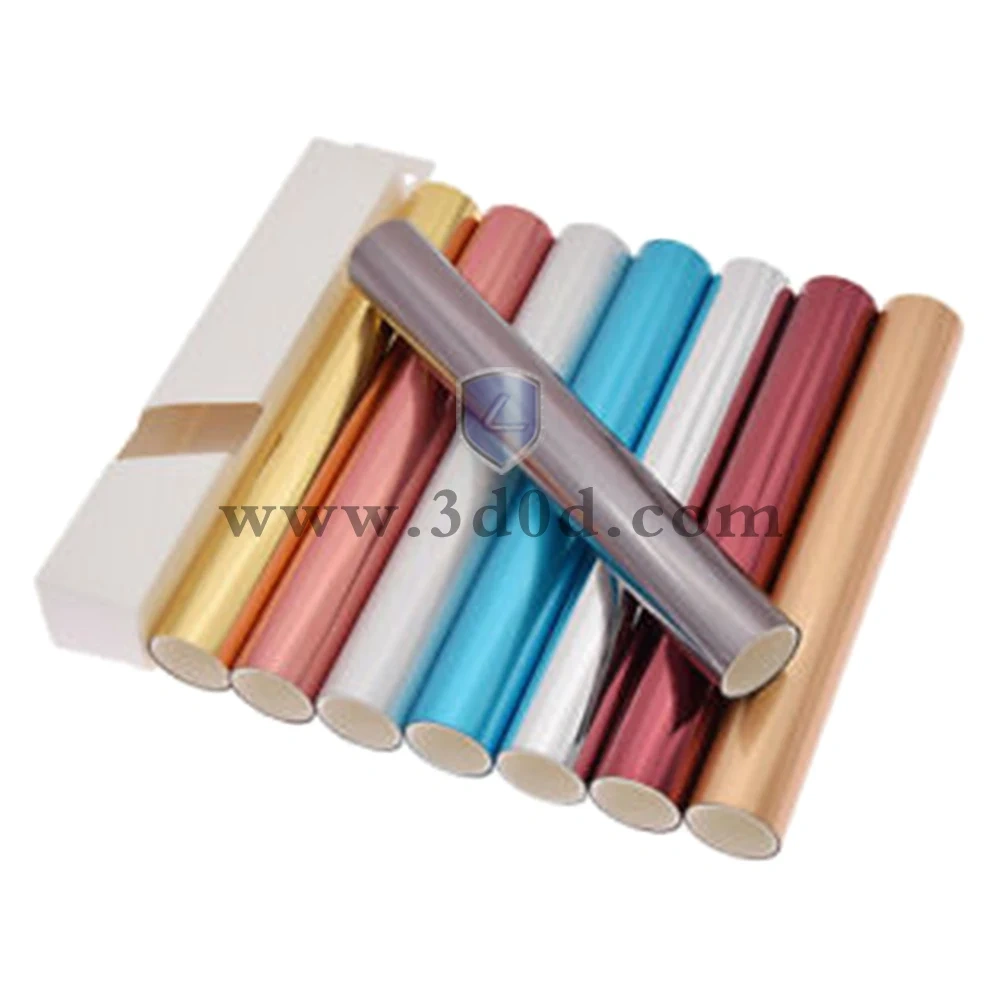 Hot selling custom size blue metal foil hot stamping paper and OPP film