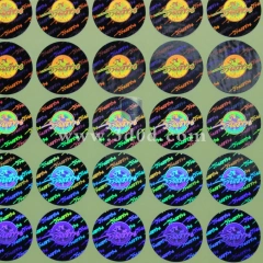 Holographic sticker roll label hot stamping aluminum foil label sticker high quality sticker holographic