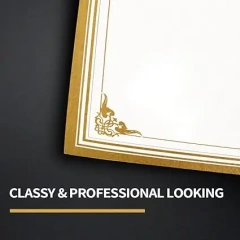 50 Sheets Certificate Papers Certificate of Recognition Award Paper with Gold Foil Sticker Seals for Graduation