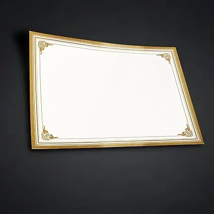 50 Sheets Certificate Papers Certificate of Recognition Award Paper with Gold Foil Sticker Seals for Graduation