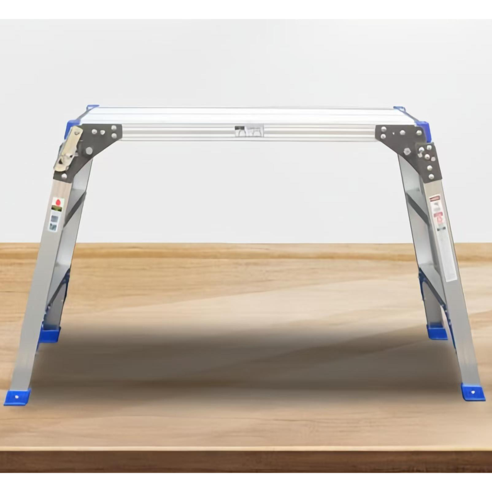 บันได บันไดแท่น แท่นอเนกประสงค์ บันไดแท่นอเนกประสงค์ โต๊ะทำงานแบบพับได้ วัสดุอลูมิเนียม ความสูงเลือกได้: 50-120 ซม.