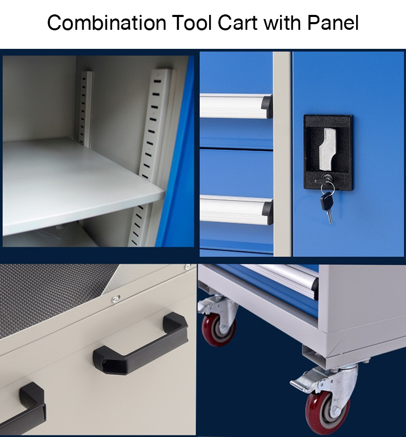 Combination Tool Cart with Panel รถเข็นเครื่องมือแบบรวมพร้อมแผง
