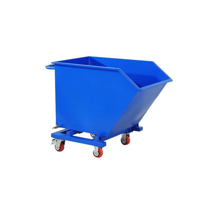 รถเข็น รถขยะ  ขนาด 1150*630*855 มม. ใช้ในโรงงาน รถหมุนเวียนอุตสาหกรรมแบบงานหนัก วัสดุ Q235B