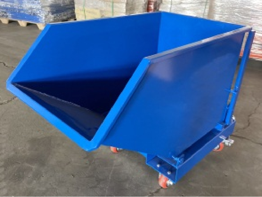 รถเข็น รถขยะ  ขนาด 1150*630*855 มม. ใช้ในโรงงาน รถหมุนเวียนอุตสาหกรรมแบบงานหนัก วัสดุ Q235B