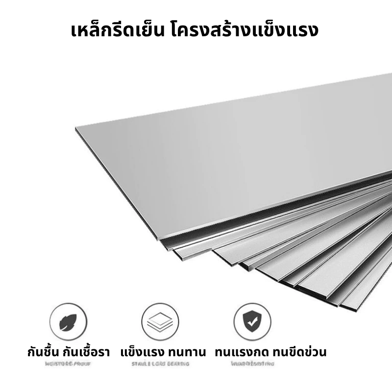 Pure white four-door locker ตู้ล็อกเกอร์สี่บานสีขาวล้วน พร้อมกระจกที่บานประตูบนและล่าง ตู้เสื้อผ้าสำหรับหอพักพนักงานและฟิตเนส มีสินค้าพร้อมส่งแบบประกอบสำเร็จ.