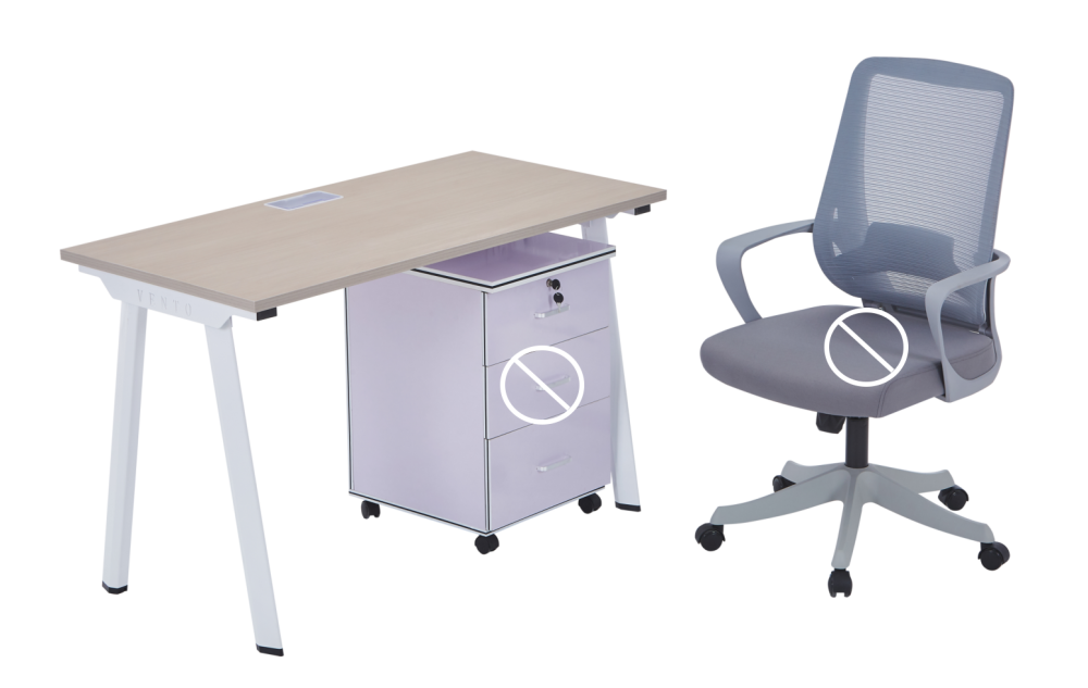 Single Desk - Without Chair & Cabinet โต๊ะทำงานเดี่ยว 120×60×75cm ไม่มีเก้าอี้และตู้ - มีของในคลังไทย - โต๊ะสำหรับบ้าน/สำนักงาน