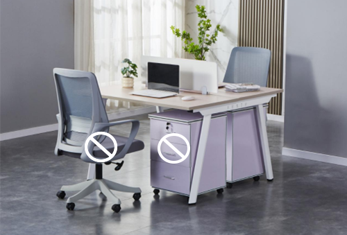 Double desk โต๊ะทำงานสองคน 120×120×75cm ไม่มีเก้าอี้และตู้ - มีของในคลังไทย - โต๊ะสำหรับบ้าน/สำนักงาน