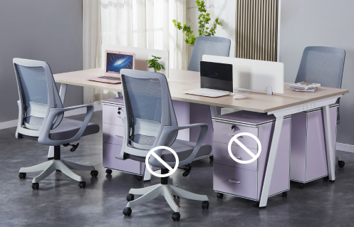 4-Seater Desk โต๊ะทำงาน4คน มินิมอล 240×120×75cm ไม่มีเก้าอี้และตู้ - มีของในคลังไทย - โต๊ะสำหรับบ้าน/สำนักงานเล็ก