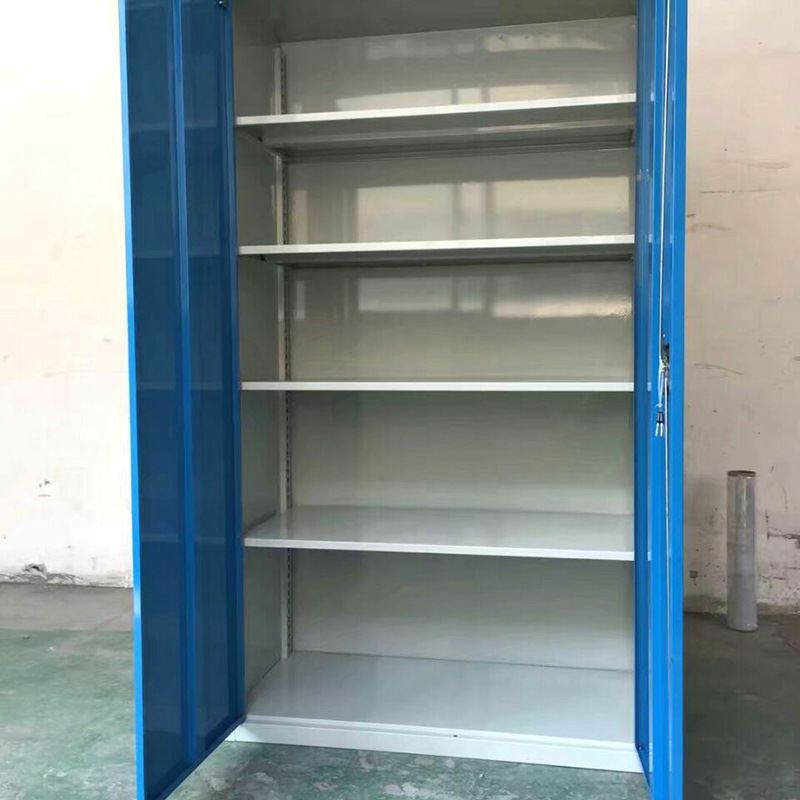 Heavy-Duty Tool Cabinet ตู้เก็บเครื่องมือสำหรับงานหนัก ขนาด 1000*500*1800 มม. ตู้เหล็กรีดเย็นหนา 1.0 มม. ประตูบานคู่ พร้อมชั้นวางปรับระดับได้