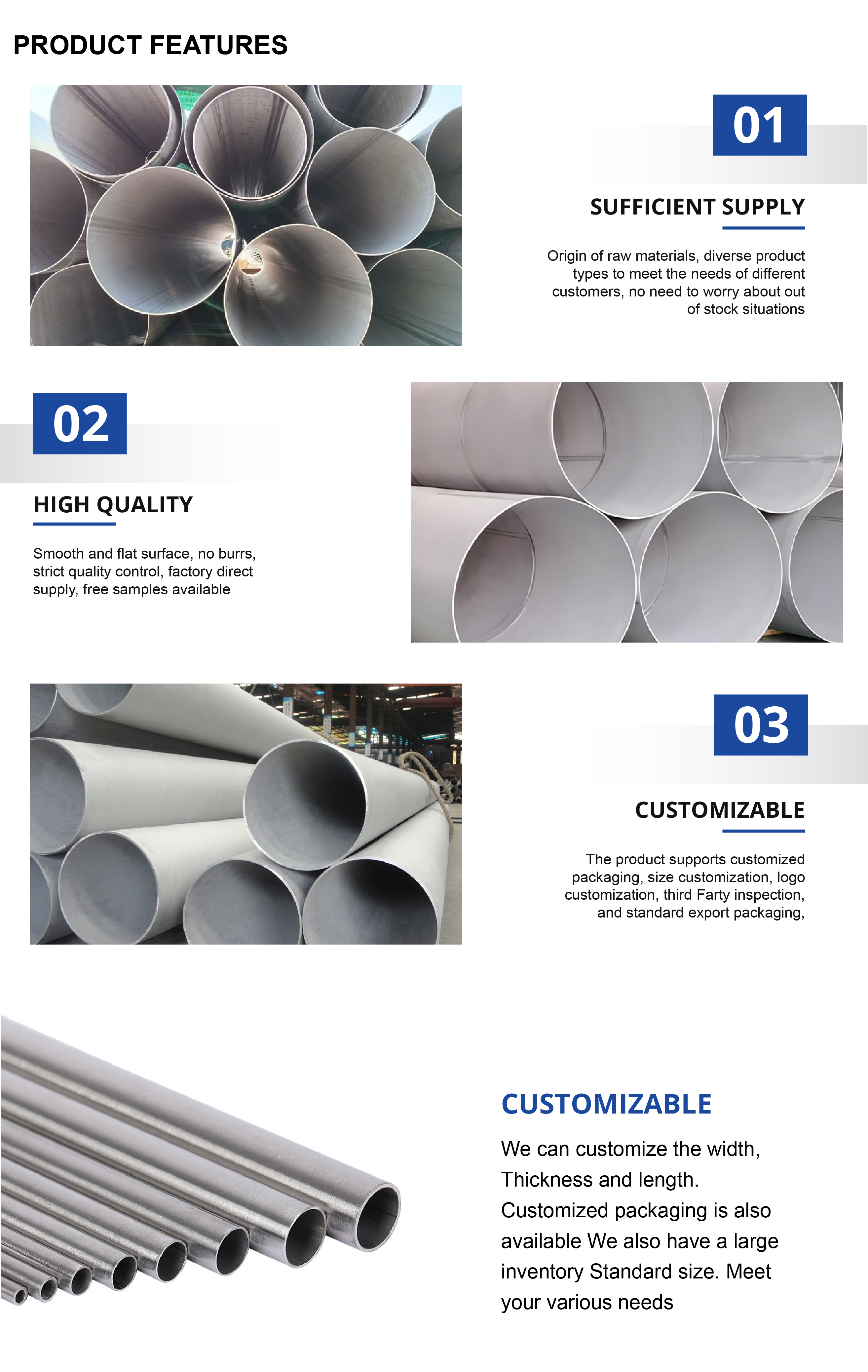 430 Stainless Steel welded Pipe