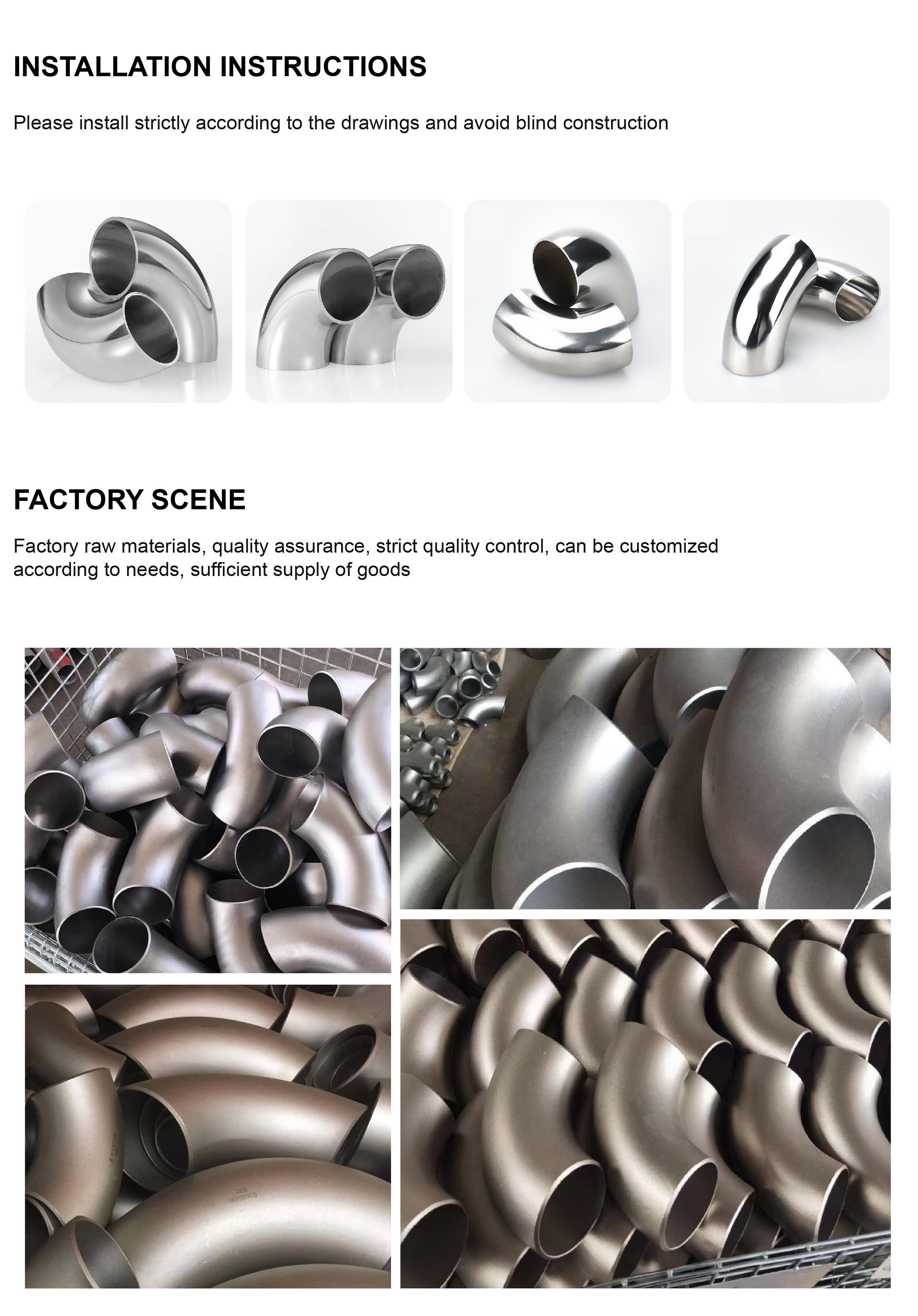 304 Stainless Steel Elbow