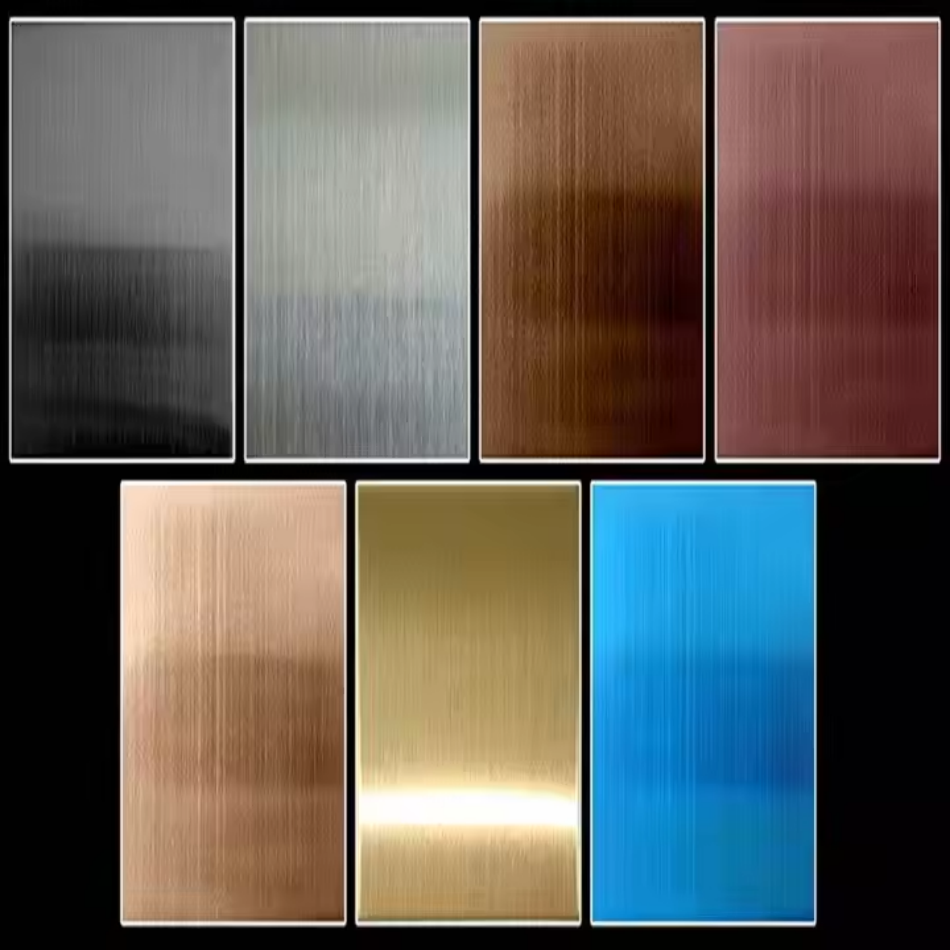 Colored stainless steel plate