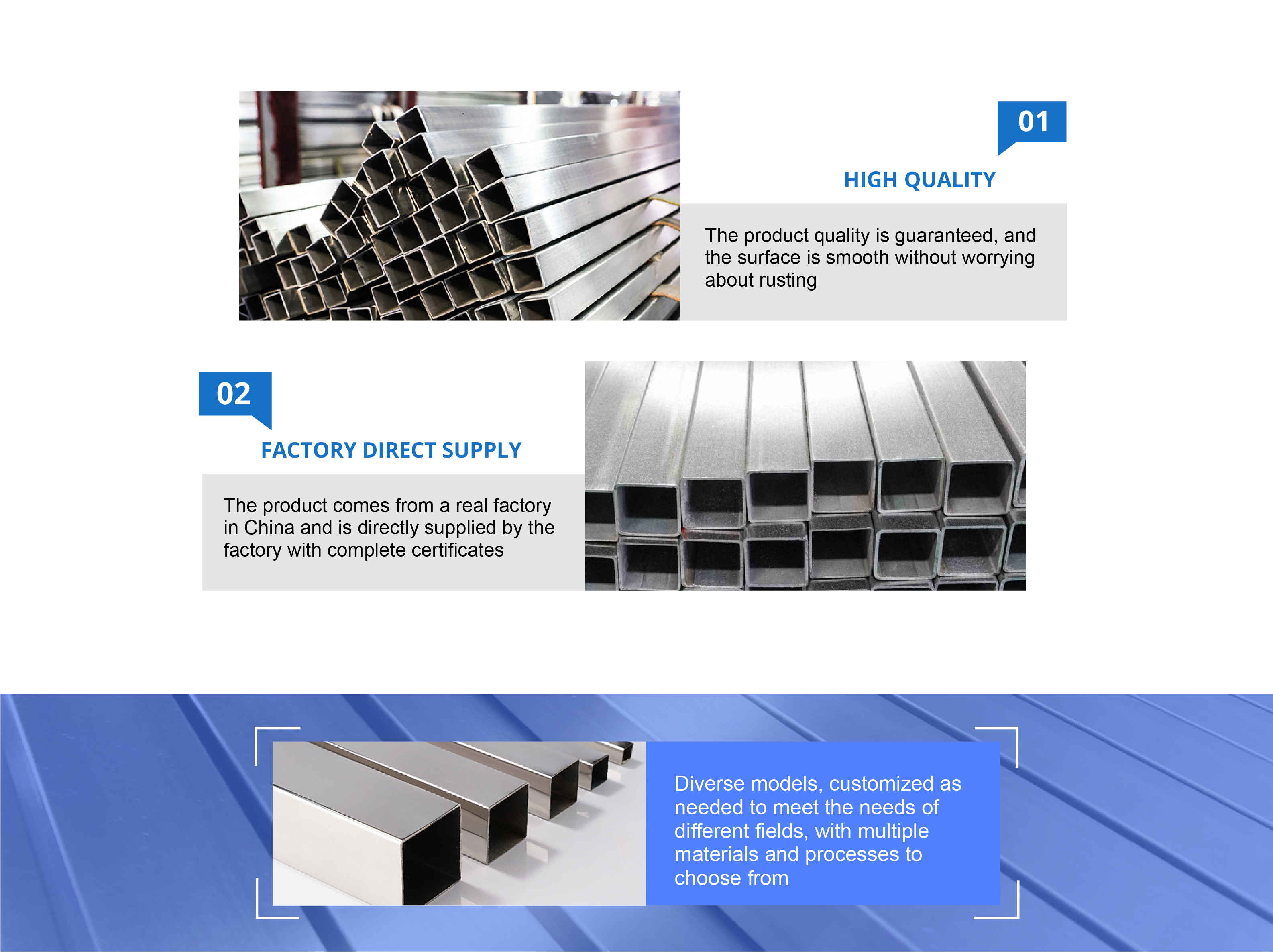 630 stainless steel square pipe