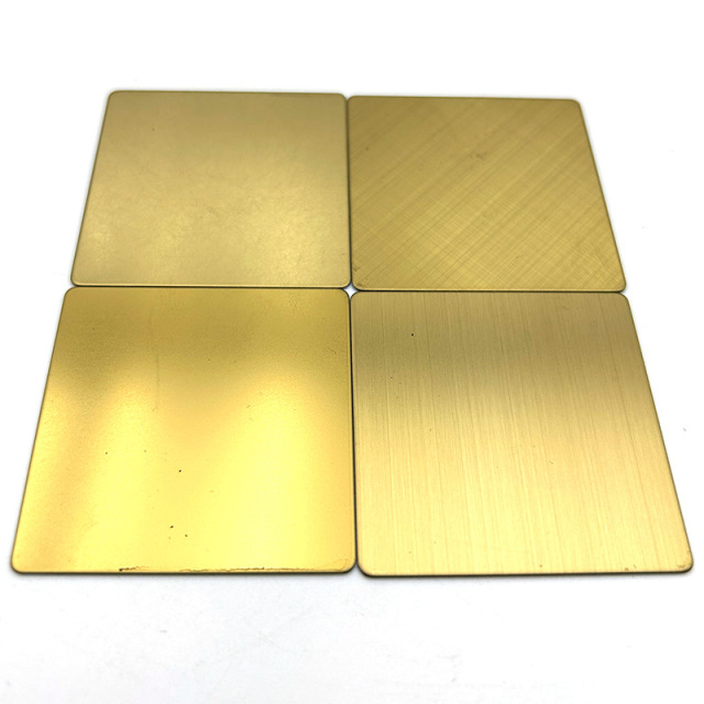 904L Gold Stainless Steel Plate