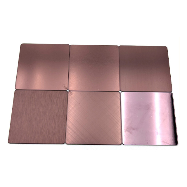 304L Rose Gold Stainless Steel Plate