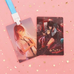 Custom Clear Acrylic Keychain Logo Cartoon Glitter Epoxy Keychain Charm Pin Stand Plastic Key Chain Anime Acrylic KeyringCustom