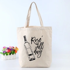 Women's Canvas Shoulder Bag Small Makeup Drawstring Shopping Cotton Canvas Tote Bag Custom Canvas Bag With Custom Printed Logo