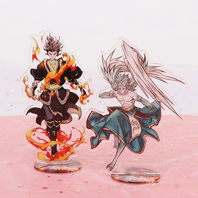 Custom Clear Acrylic Keychain Logo Cartoon Glitter Epoxy Keychain Charm Pin Stand Plastic Key Chain Anime Acrylic KeyringCustom