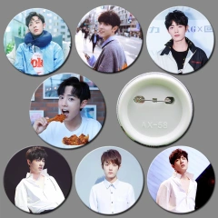 Wholesale Cheap Bicycle Blank Acrylic Material  Diy 58mm Button Badge Pin Custom Logo Pet Badge