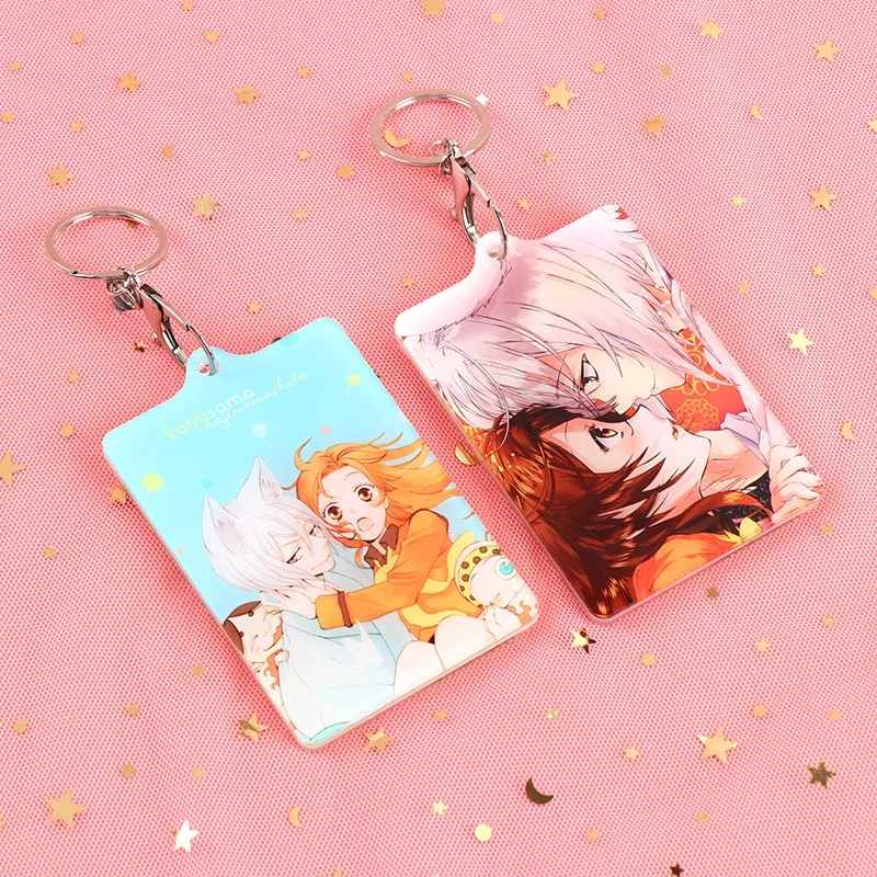 Custom Clear Acrylic Keychain Logo Cartoon Glitter Epoxy Keychain Charm Pin Stand Plastic Key Chain Anime Acrylic KeyringCustom