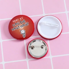 Wholesale Cheap Bicycle Blank Acrylic Material  Diy 58mm Button Badge Pin Custom Logo Pet Badge