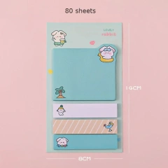Kawaii Sticky Notepad Memo Pads Office School Stationery Adhesive Stickers Posted it Sticky Note Pad Custom