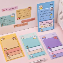 Kawaii Sticky Notepad Memo Pads Office School Stationery Adhesive Stickers Posted it Sticky Note Pad Custom