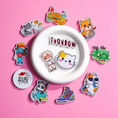 Promotional Fridge Magnets Souvenir Gift Custom Cute Anime Acrylic Fridge Magnets Customised Alphabet Refrigerator Magnet Maker