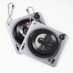Custom Acrylic Charms Key Chain Phone Charm Shaker Custom Acrylic cd Case Keychain Anime Stand Acrylic Keychain