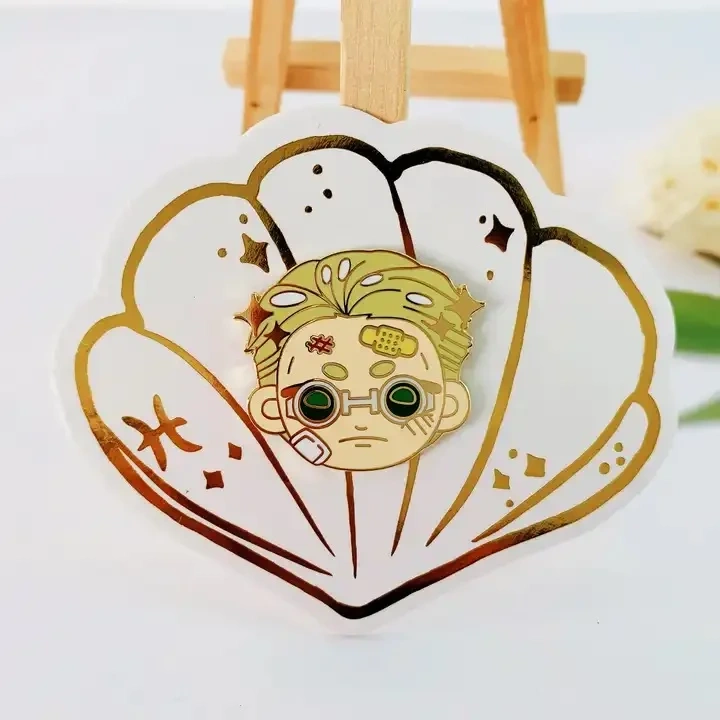 Wholesale Custom Made Metal Lapel Pin Soft Enamel Pins Cartoon Anime Logo Badge Sets With Packages Hard Enamel Pins Custom