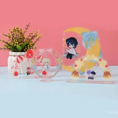 Custom Liquid Acrylic Keychain Charm Acrylic Shaker Keychain Stand Custom Acrylic Keychain Shaker Kpop Openable Refillable