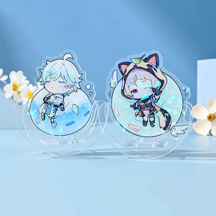 Custom Liquid Acrylic Keychain Charm Acrylic Shaker Keychain Stand Custom Acrylic Keychain Shaker Kpop Openable Refillable