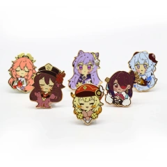 Custom Glitter Hard Enamel Pin Soft Enamel Lapel Pin Cartoon Metal Badge Gold Plated AnimeLogo UV Animal Enamel Pin Custom