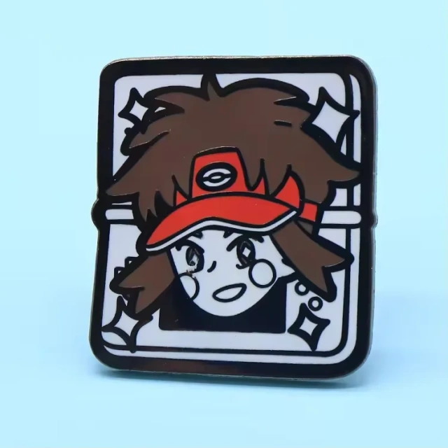 Custom Transparent Animal Kpop Souvenir Soft Lapel Pin Glitter Logo Badge Lapel Pins Anime Hard Enamel Pins Badge With Chain