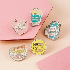 Custom Logo Anime Cartoon Pins Wholesale Hat Cute Printed Kpop Badge Lapel Pin Manufacturers China Custom Hard Enamel Pin