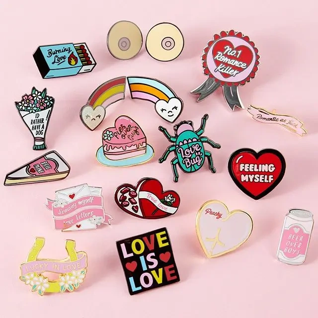 Hard Enamel Pin Custom Soft Enamel Pin Manufacturer Gold Plated Metal Badge Animal Anime Cartoon Custom Enamel Lapel Pin Logo