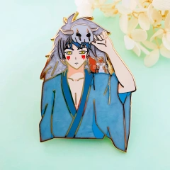 Custom Metal Pin Badge Logo Manufacturer Cute Cartoon Anime Glitter Rose GoldHard Enamel Pin Soft Custom Enamel Lapel Pins