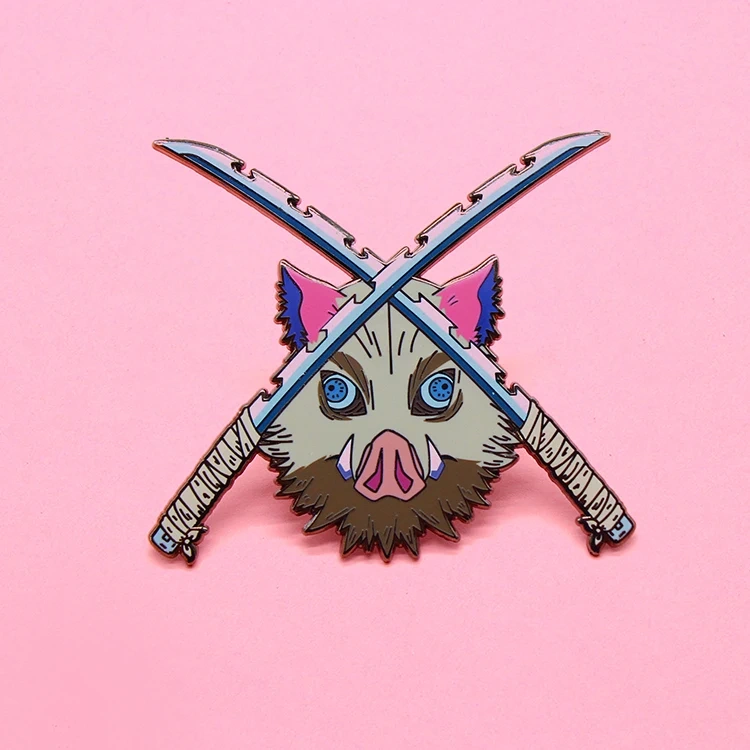 Custom Glitter Hard Enamel Pin Soft Enamel Lapel Pin Cartoon Metal Badge Gold Plated AnimeLogo UV Animal Enamel Pin Custom